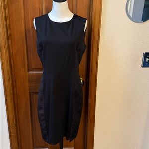 Elie Tahari Black and Red Detail Dress Size 10